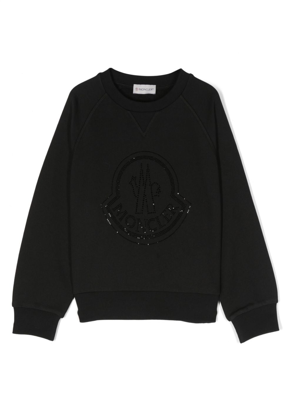 Moncler Enfant rhinestone-embellished cotton sweatshirt - Black von Moncler Enfant