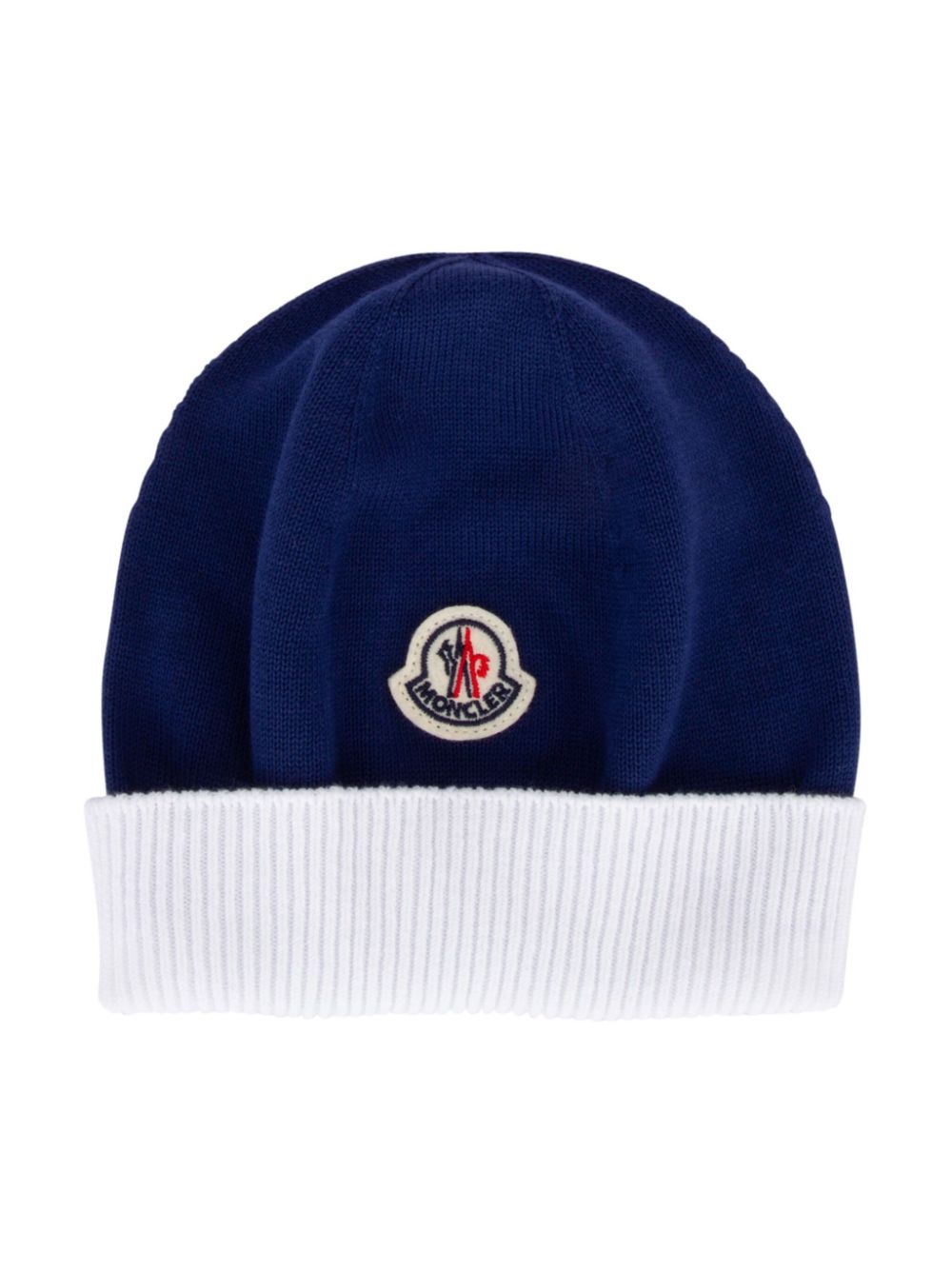 Moncler Enfant ribbed cotton beanie and socks set - Blue von Moncler Enfant