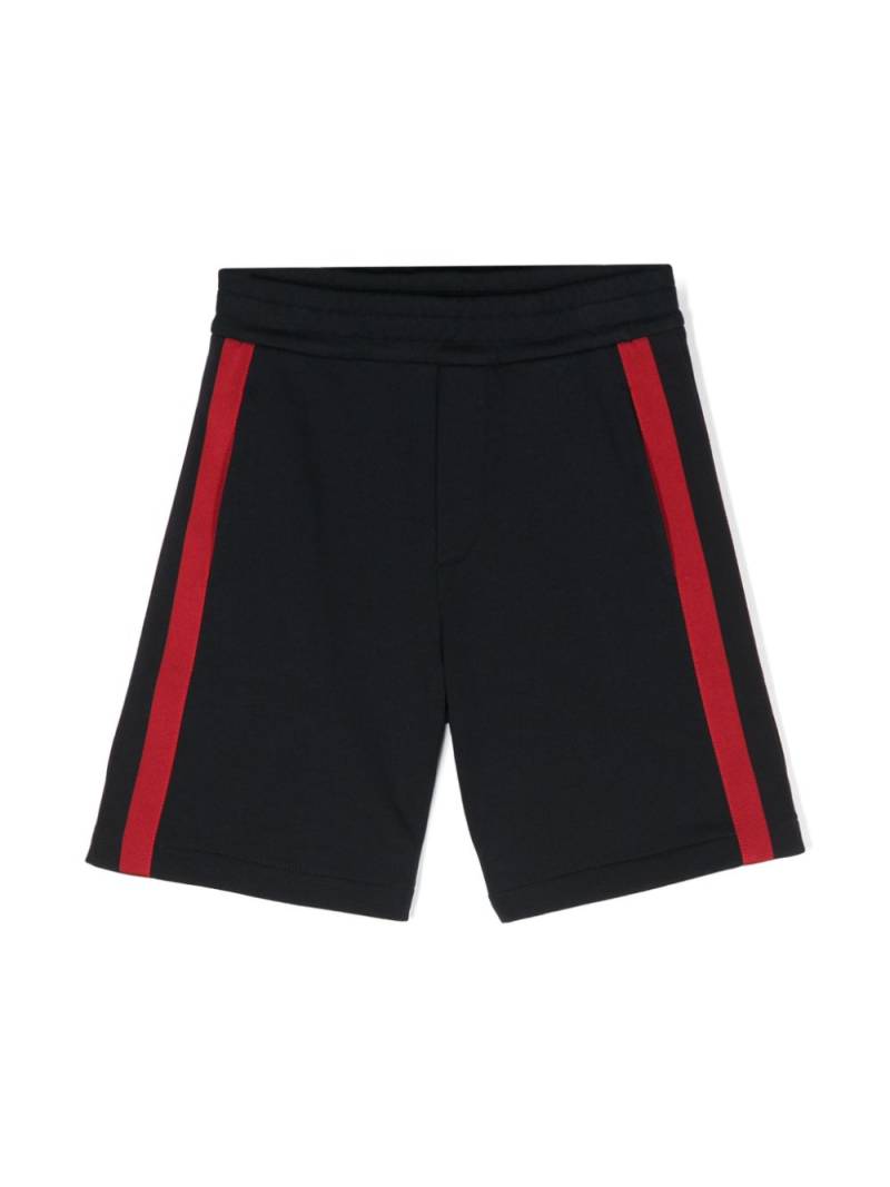 Moncler Enfant striped cotton shorts - Blue von Moncler Enfant