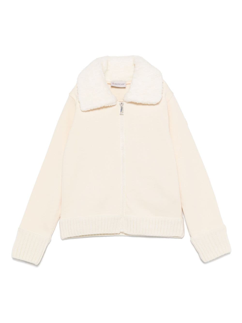 Moncler Enfant zip-up sweatshirt - Neutrals von Moncler Enfant