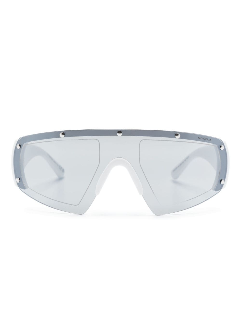 Moncler Eyewear Cycliste tinted oversize sunglasses - White von Moncler Eyewear