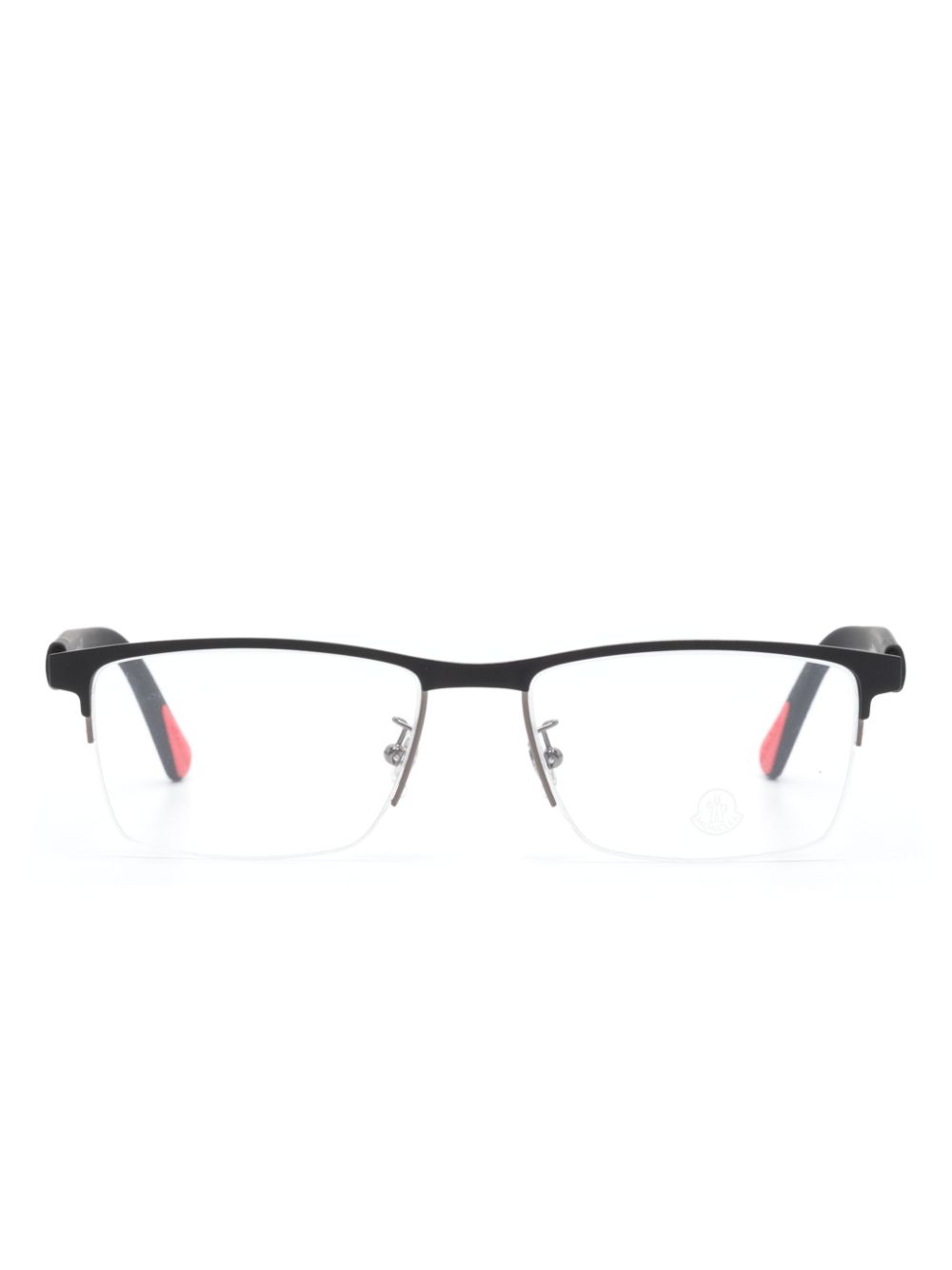 Moncler Eyewear ML5164H Semi-Rimless Eyeglasses - Black von Moncler Eyewear