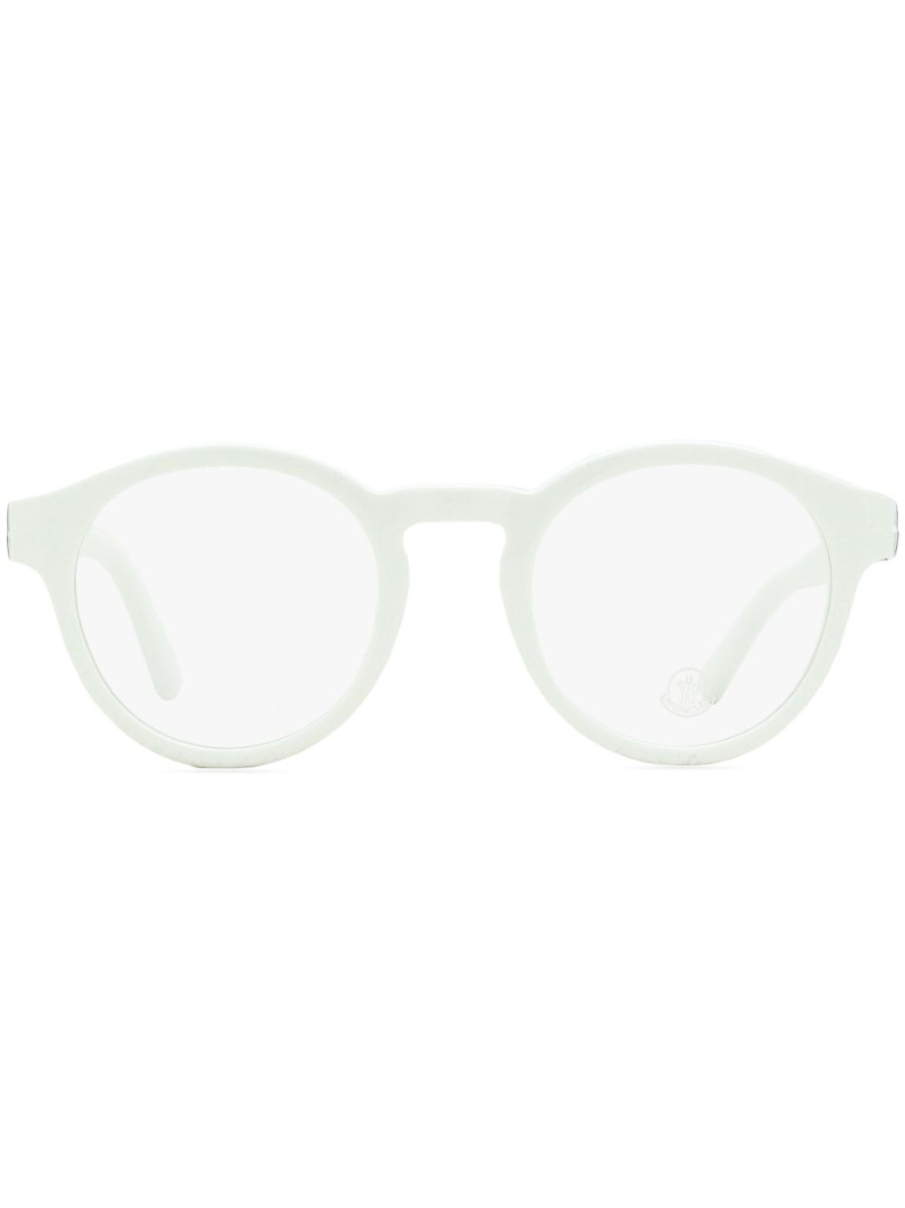 Moncler Eyewear ML5189 oval-frame glasses - White von Moncler Eyewear