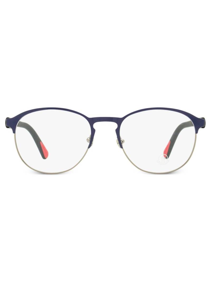 Moncler Eyewear ML5192 oval-frame glasses - Blue von Moncler Eyewear