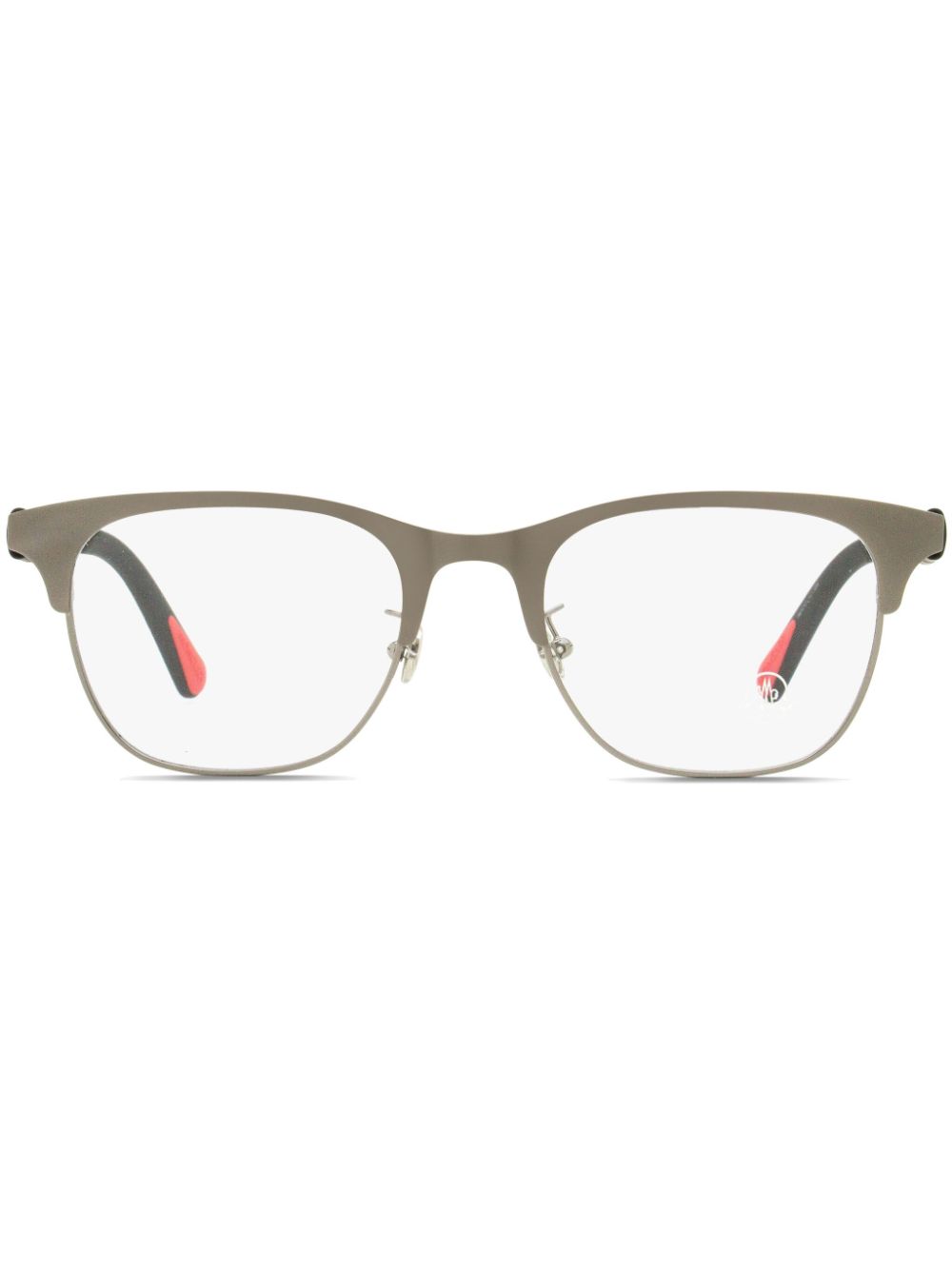 Moncler Eyewear ML5193H rectangle-frame glasses - Silver von Moncler Eyewear