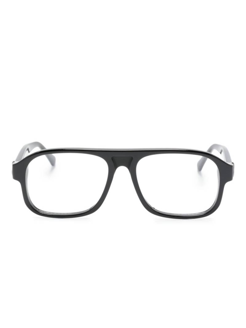 Moncler Eyewear ML5198 Rectangular Eyeglasses - Black von Moncler Eyewear