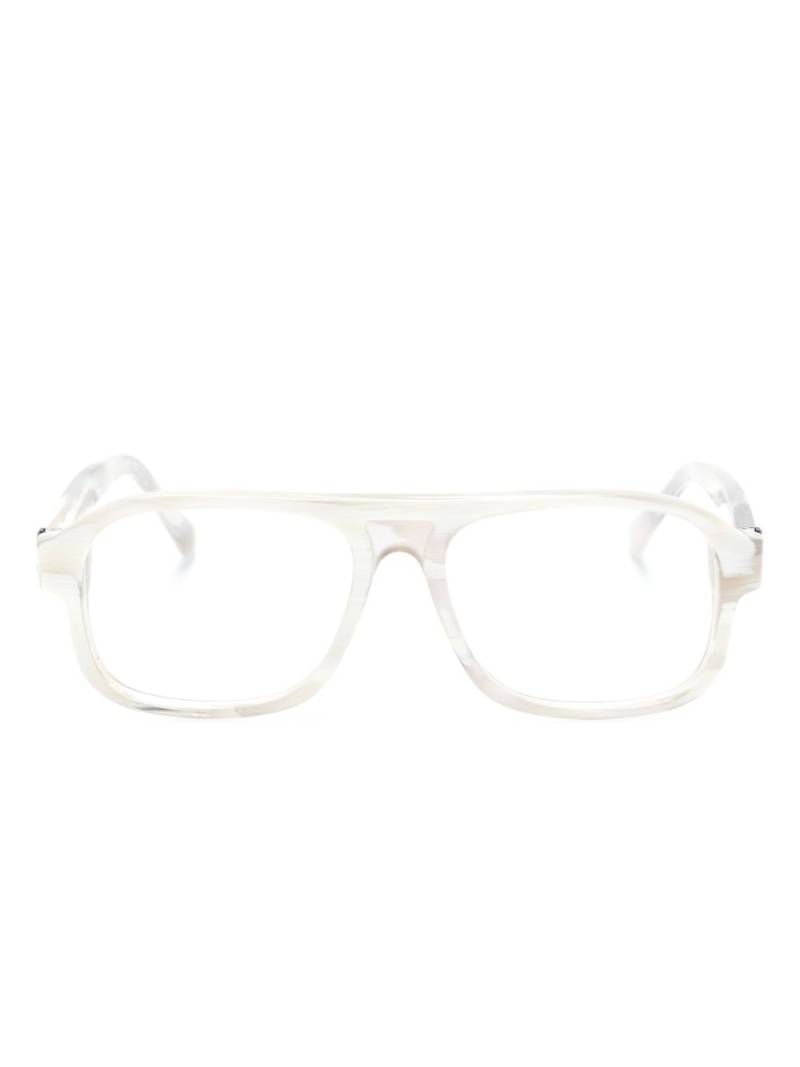 Moncler Eyewear ML5198 Rectangular Eyeglasses - Grey von Moncler Eyewear