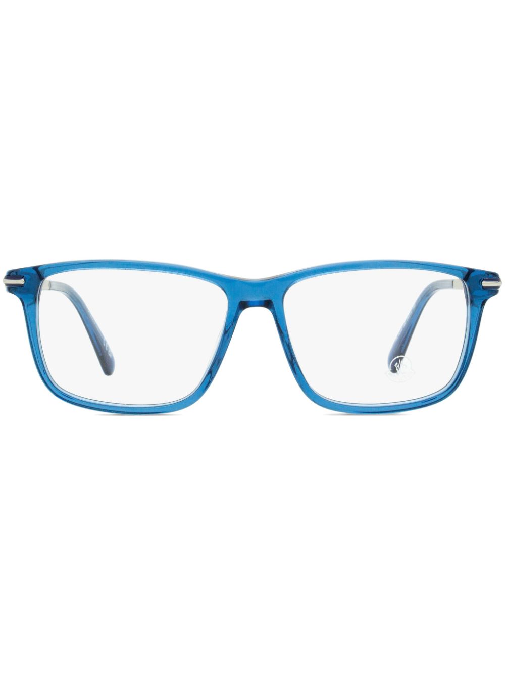 Moncler Eyewear ML5205 rectangle-frame glasses - Blue von Moncler Eyewear