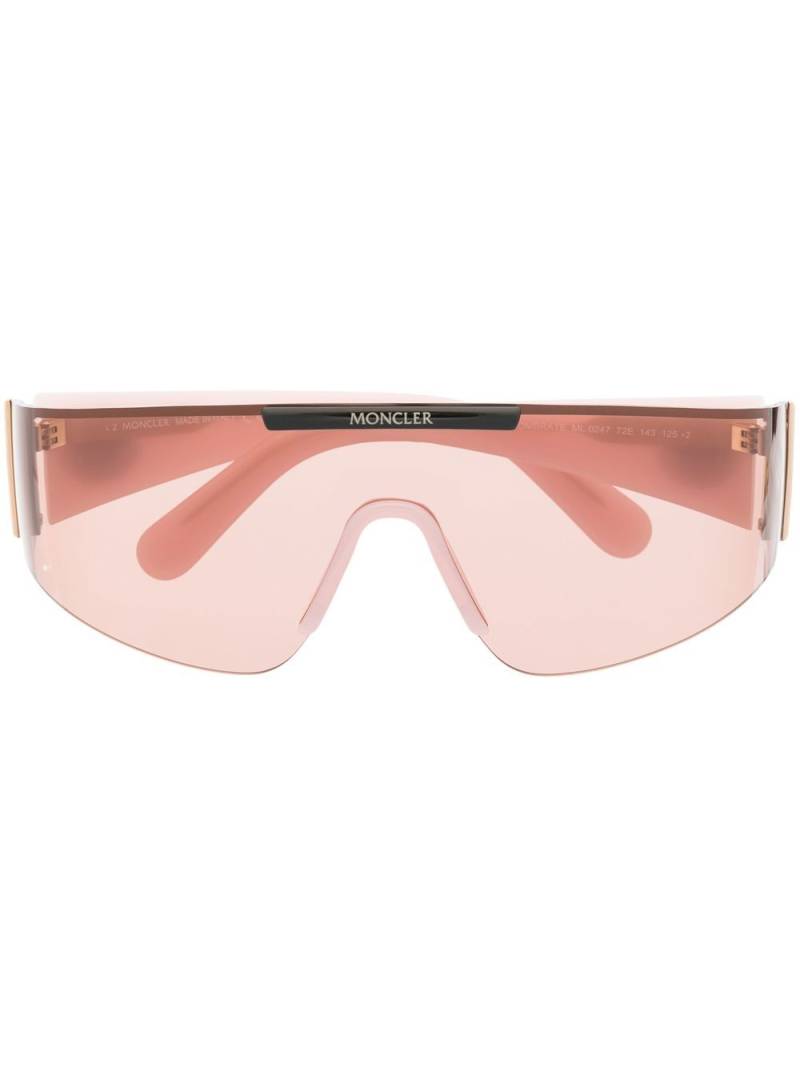 Moncler Eyewear Ombrate mask sunglasses - Pink von Moncler Eyewear