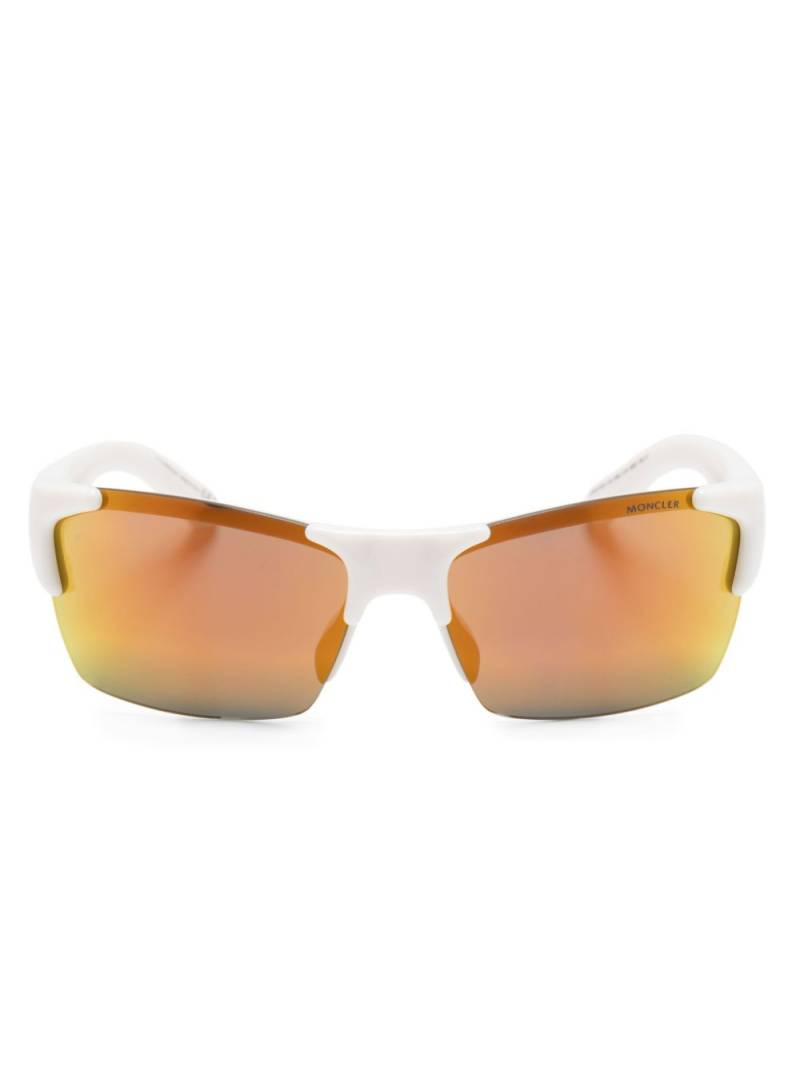 Moncler Eyewear Spectron rectangle-frame sunglasses - Neutrals von Moncler Eyewear