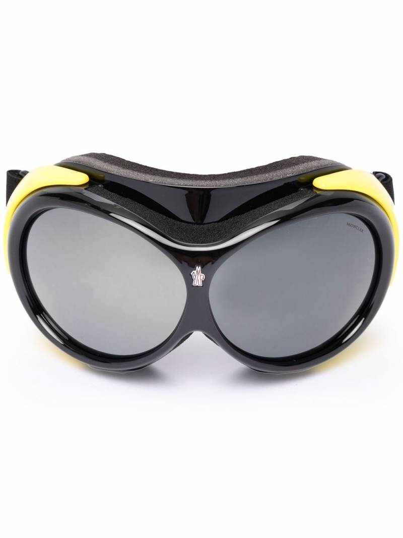 Moncler Eyewear Vaporice oversized sunglasses - Black von Moncler Eyewear