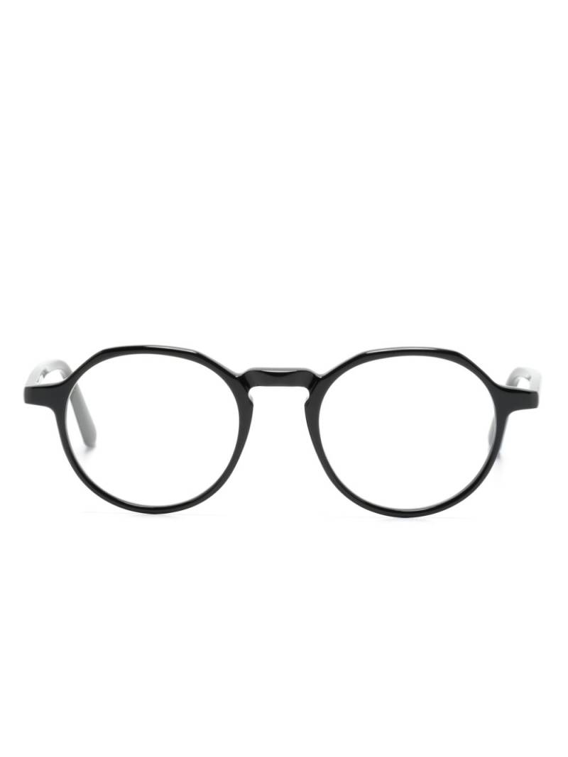 Moncler Eyewear round-frame glasses - Black von Moncler Eyewear