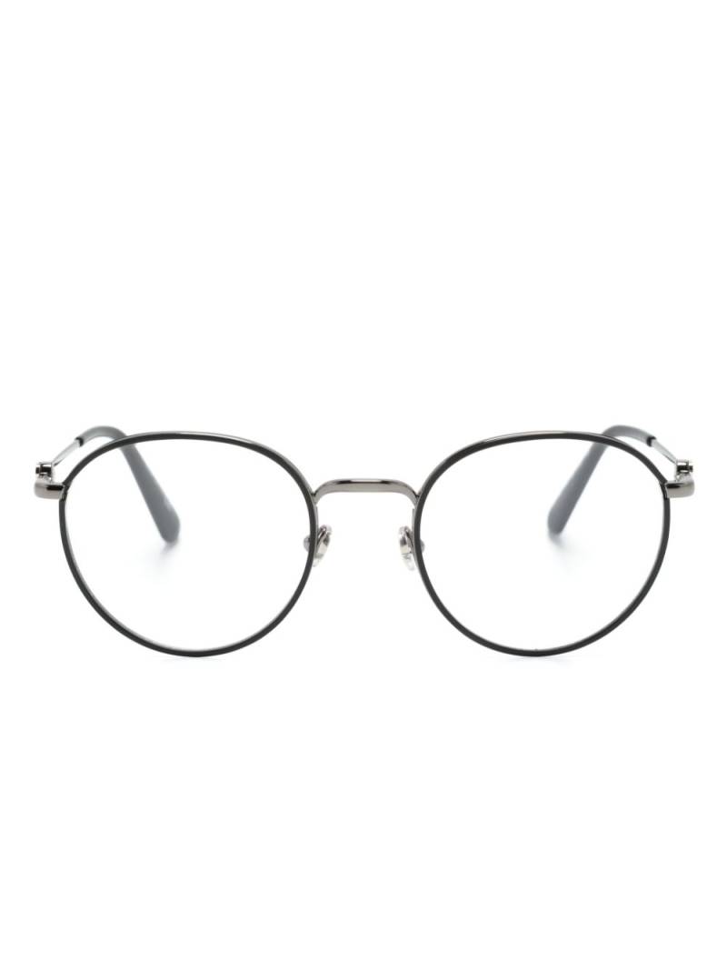 Moncler Eyewear round-frame glasses - Black von Moncler Eyewear