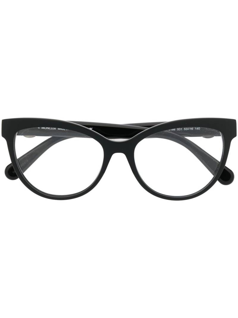 Moncler Eyewear round-frame glasses - Black von Moncler Eyewear