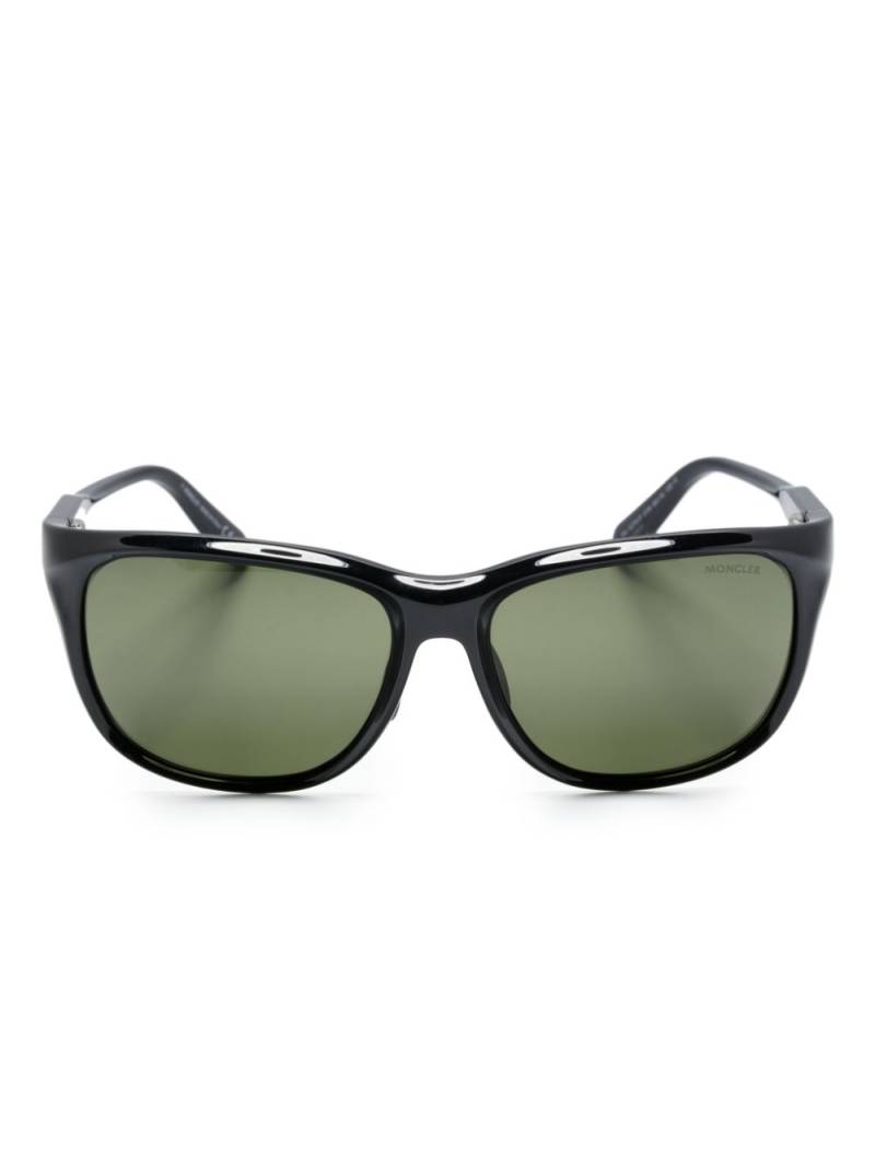 Moncler Eyewear x FRGMT biker-frame sunglasses - Black von Moncler Eyewear