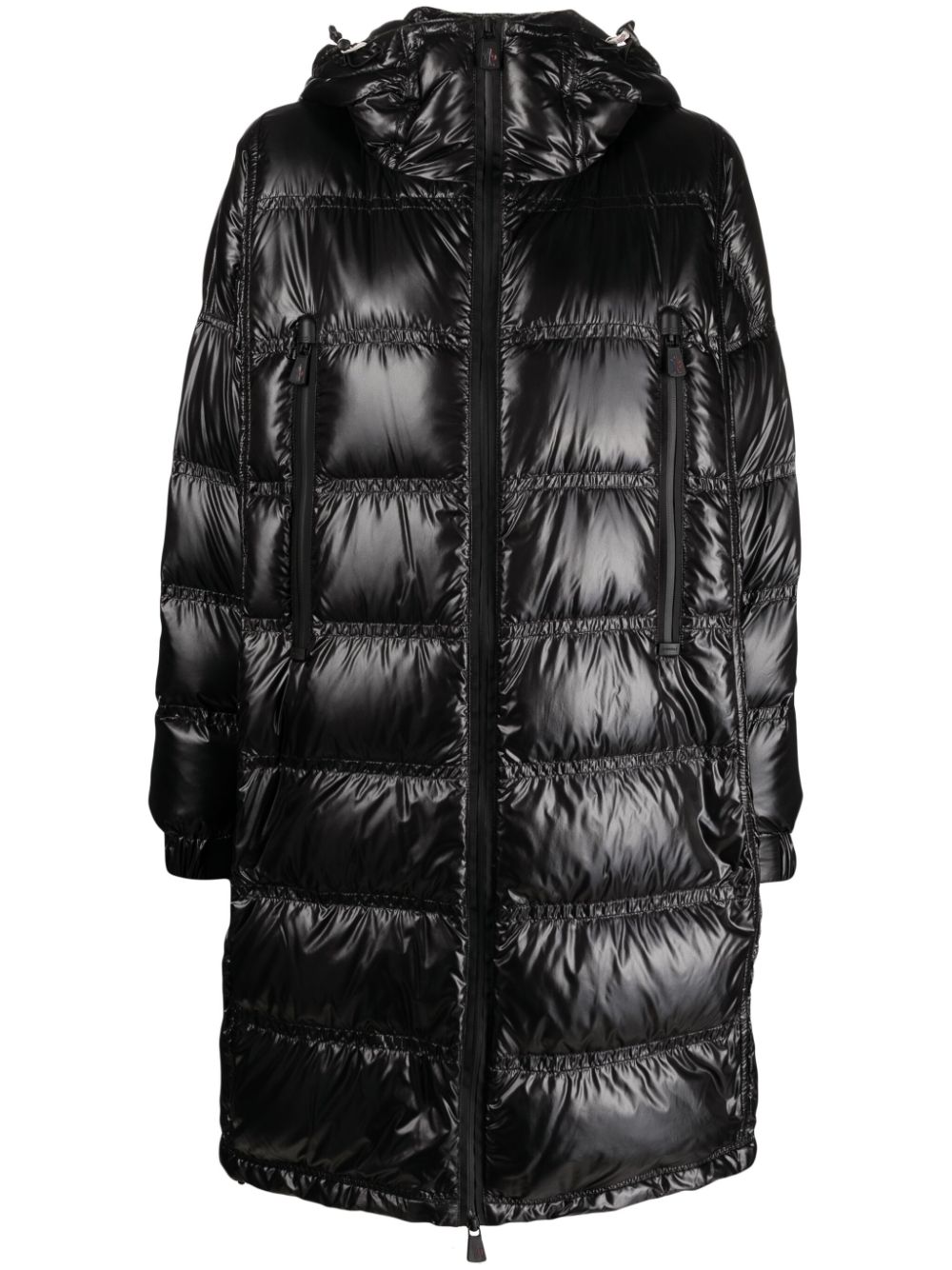 Moncler Grenoble Berry high-shine padded coat - Black von Moncler Grenoble