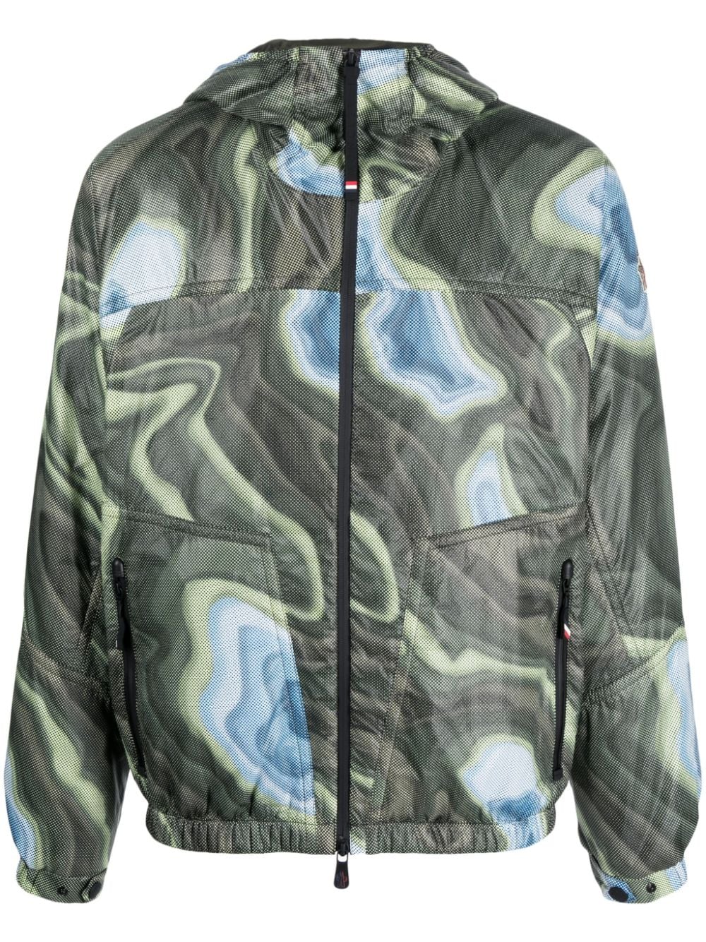 Moncler Grenoble Day Namic abstract-print bomber jacket - Green von Moncler Grenoble