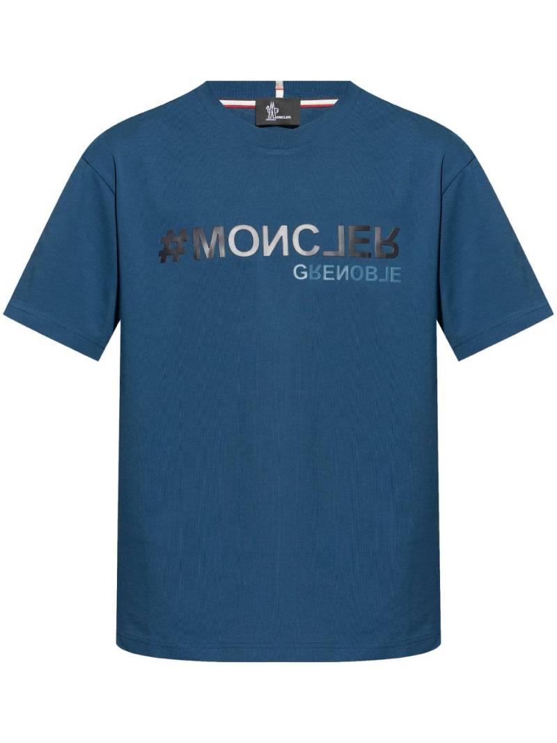 Moncler Grenoble Logo T-shirt - Blue von Moncler Grenoble