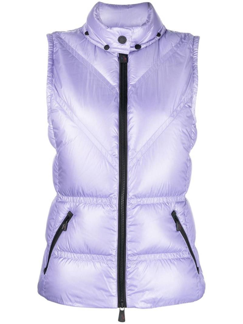 Moncler Grenoble Moye feather-down padded vest - Purple von Moncler Grenoble