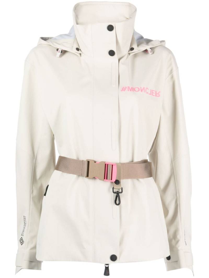 Moncler Grenoble Rosael belted windbreaker - Neutrals von Moncler Grenoble