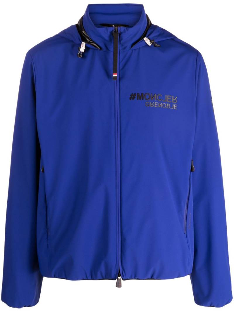 Moncler Grenoble Rovenaud logo-print hooded jacket - Blue von Moncler Grenoble