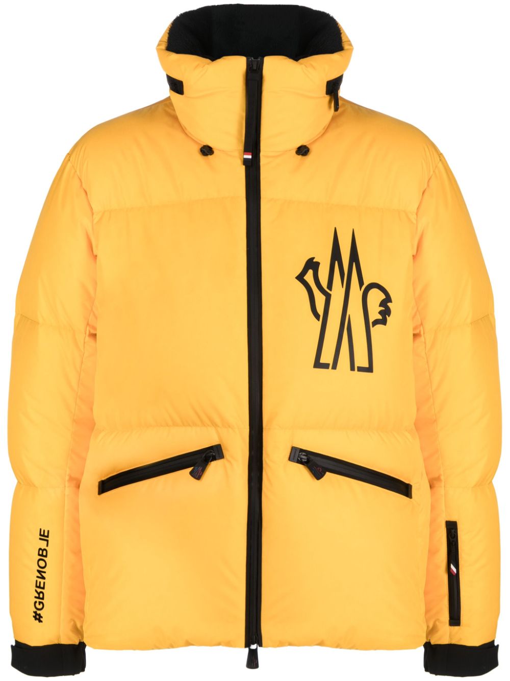 Moncler Grenoble Verdons logo-print ski jacket - Yellow von Moncler Grenoble