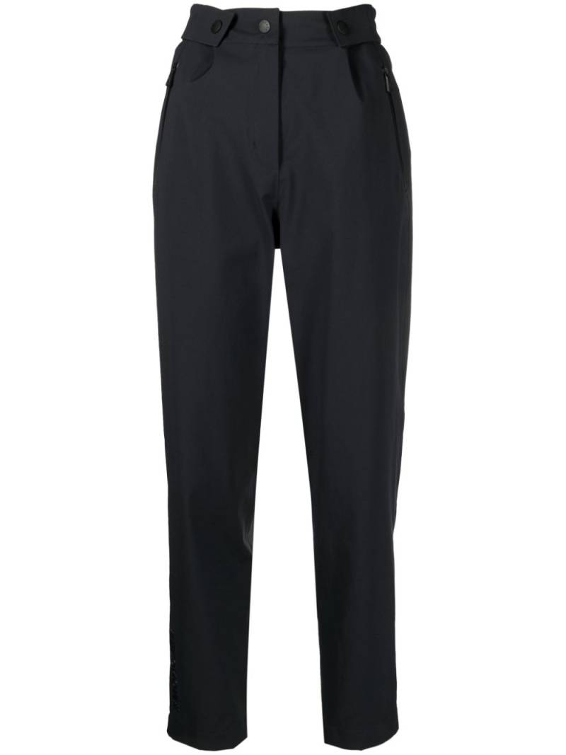 Moncler Grenoble adjustable-waist straight-leg trousers - Black von Moncler Grenoble