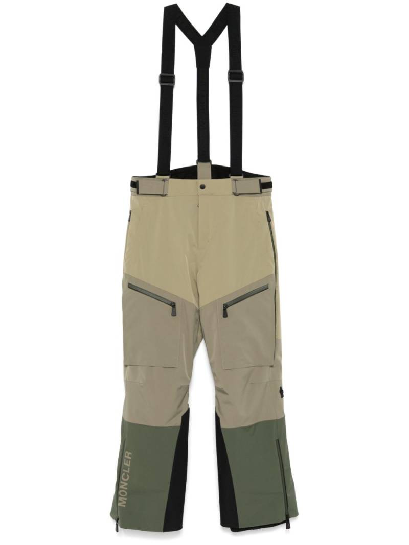 Moncler Grenoble colour-block trousers - Green von Moncler Grenoble