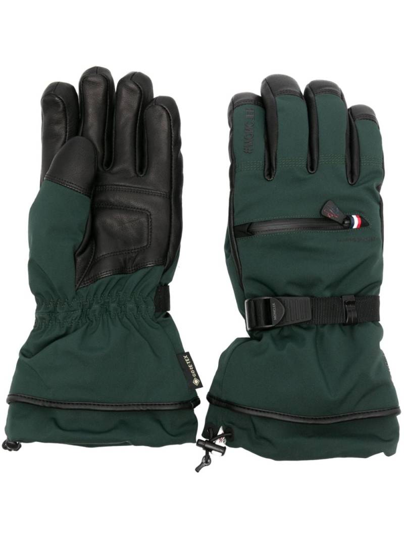 Moncler Grenoble drawstring padded gloves - Green von Moncler Grenoble