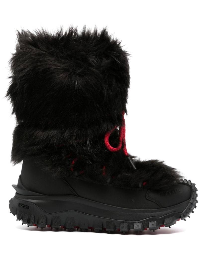 Moncler Grenoble faux-fur mid-calf snow boots - Black von Moncler Grenoble