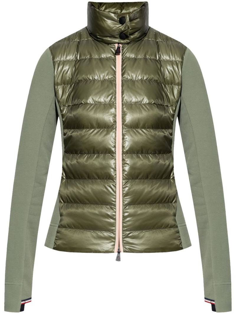 Moncler Grenoble high neck quilted jacket - Green von Moncler Grenoble