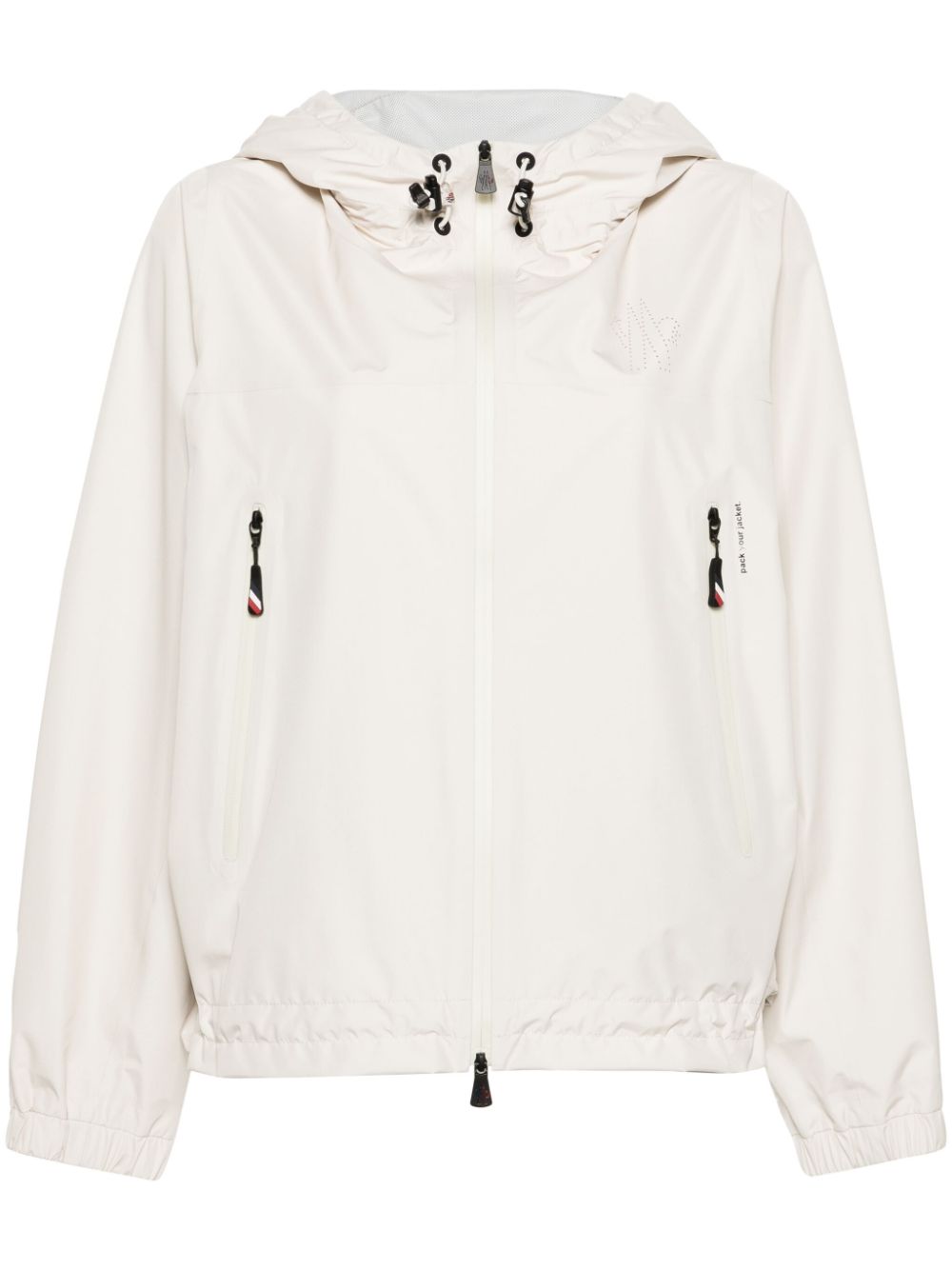 Moncler Grenoble hooded zip-up jacket - Neutrals von Moncler Grenoble