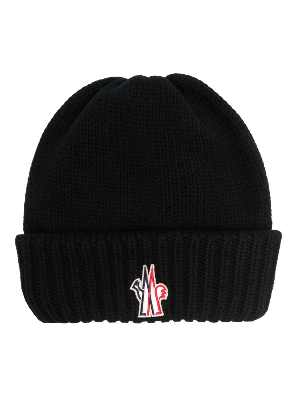 Moncler Grenoble logo-embroidered beanie - Black von Moncler Grenoble