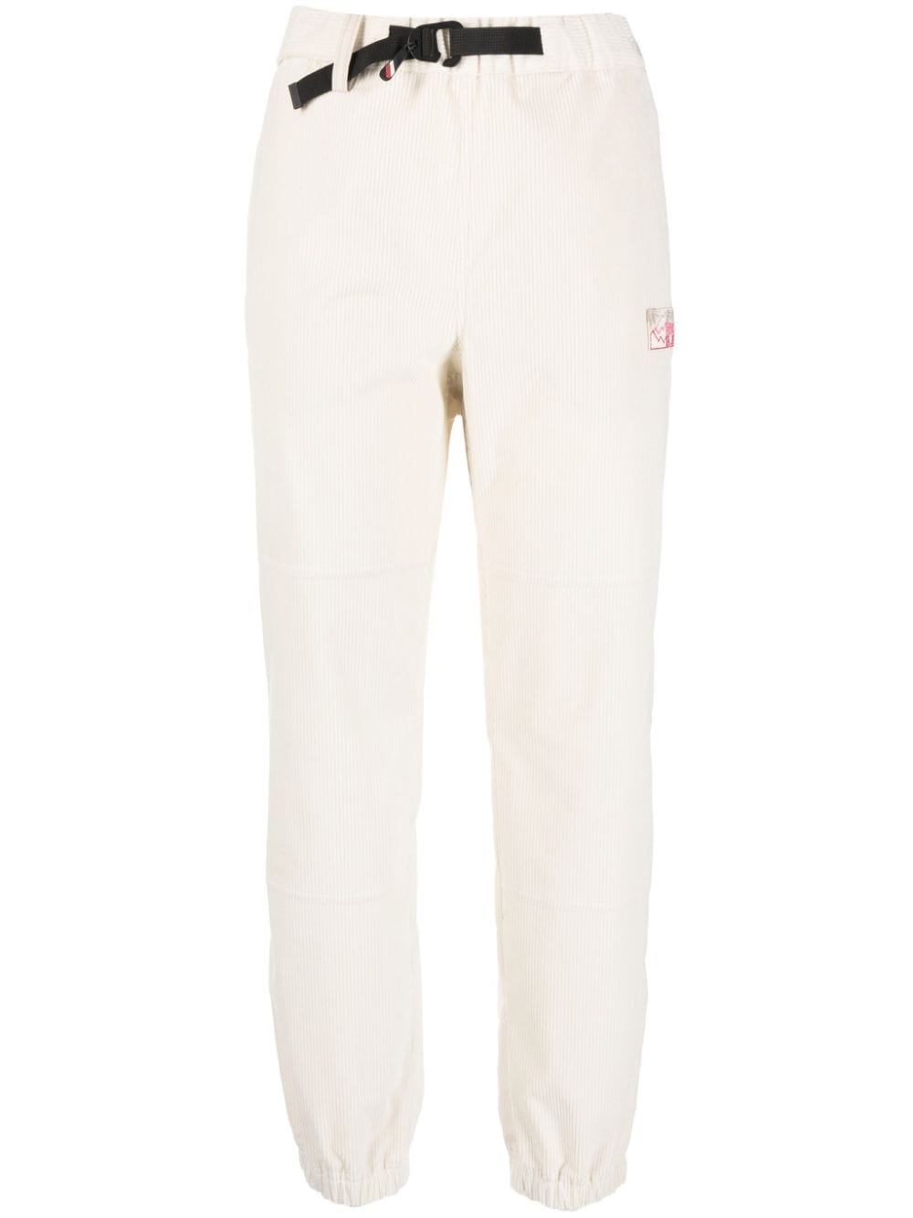 Moncler Grenoble logo-patch belted track pants - White von Moncler Grenoble