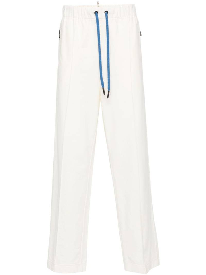 Moncler Grenoble logo-patch cotton track pants - Neutrals von Moncler Grenoble