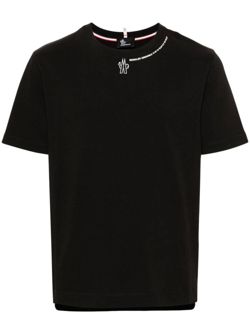 Moncler Grenoble logo-print T-shirt - Black von Moncler Grenoble