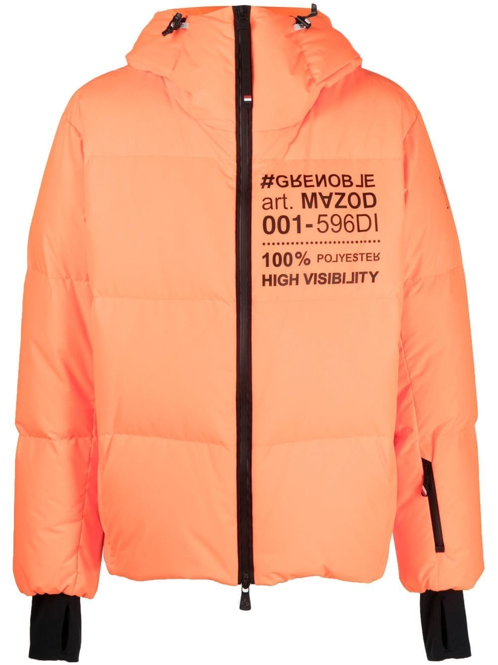 Moncler Grenoble logo-print puffer jacket - Orange von Moncler Grenoble