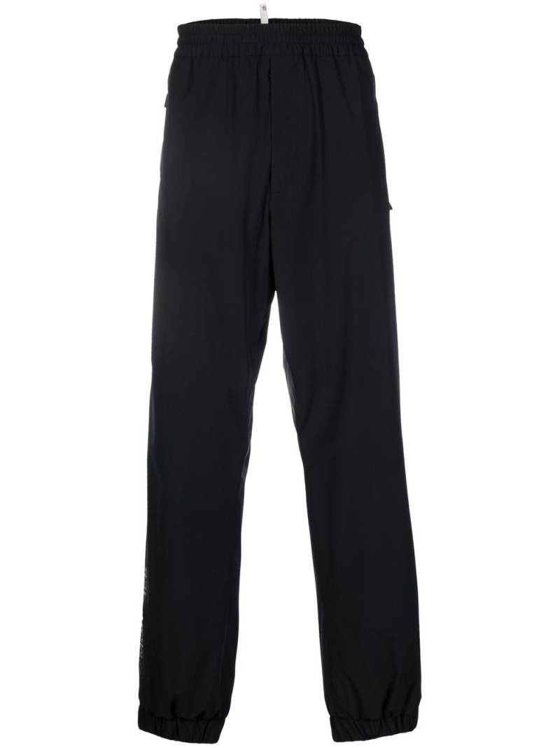 Moncler Grenoble logo-print straight-leg trousers - Black von Moncler Grenoble