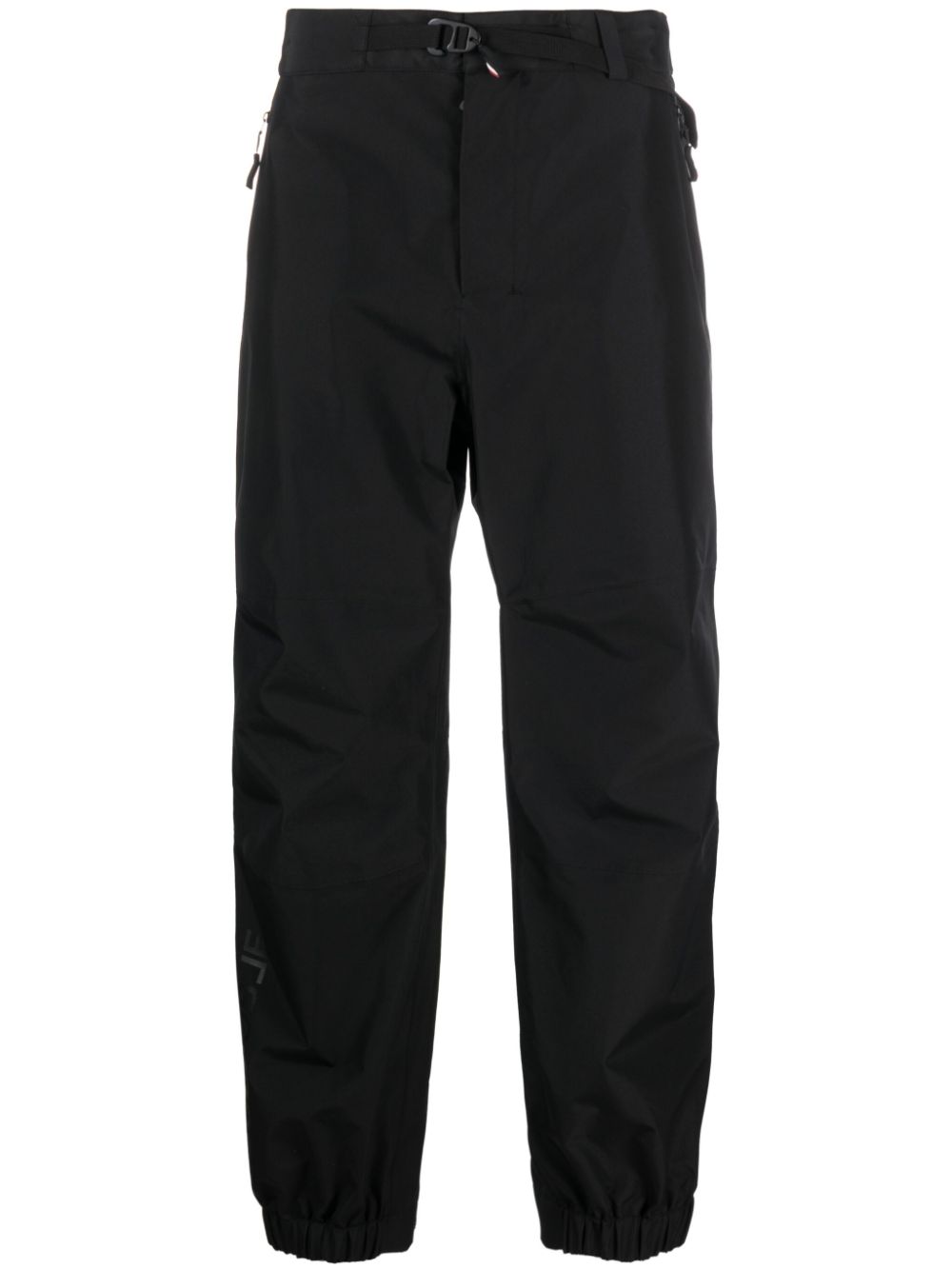 Moncler Grenoble logo-print tapered trousers - Black von Moncler Grenoble