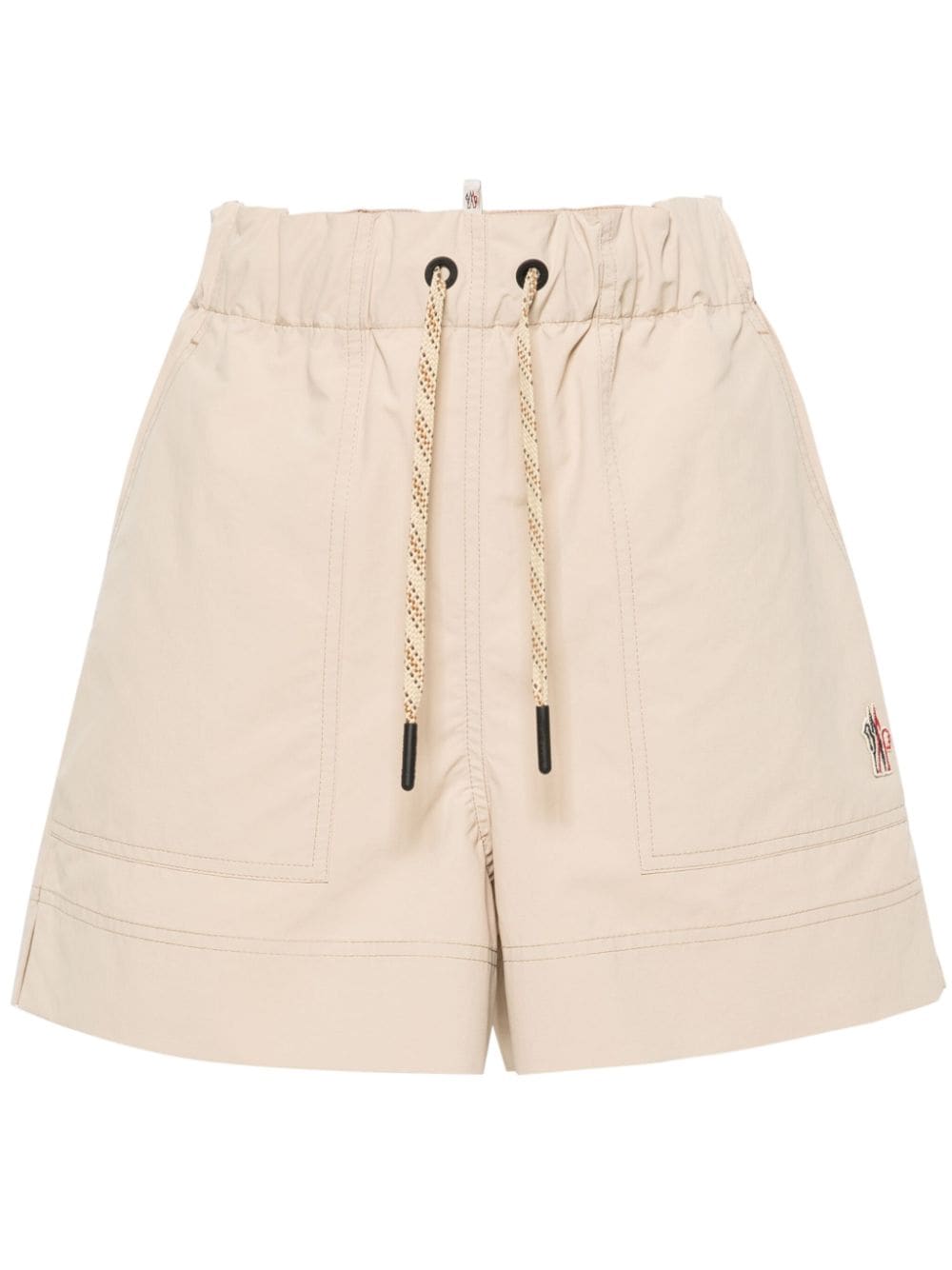 Moncler Grenoble mid-rise straight-leg shorts - Neutrals von Moncler Grenoble