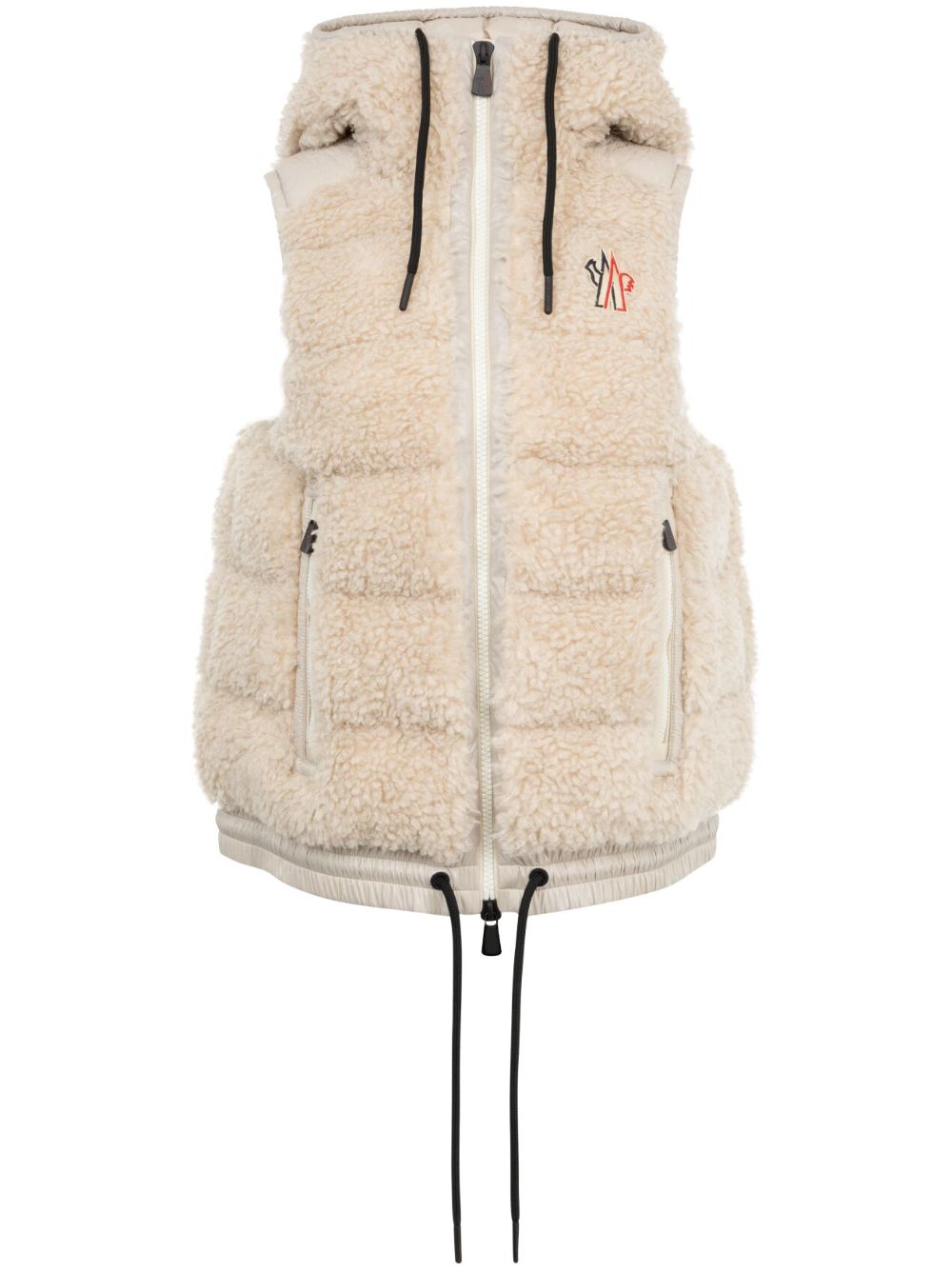 Moncler Grenoble padded fleece gilet - Neutrals von Moncler Grenoble