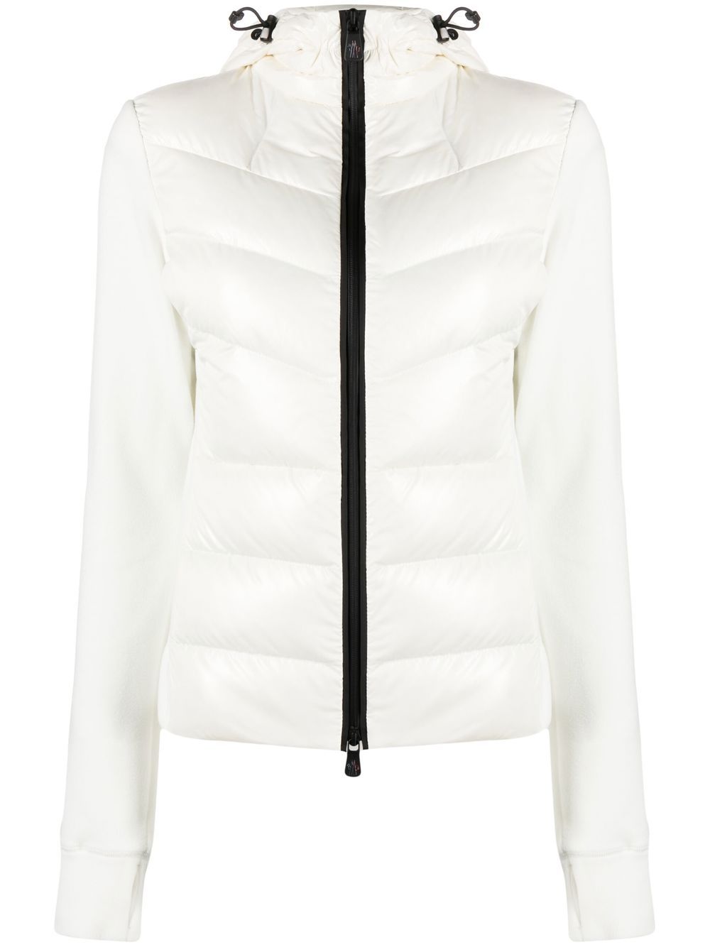 Moncler Grenoble padded fleece hooded jacket - White von Moncler Grenoble