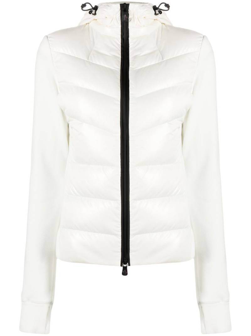 Moncler Grenoble padded fleece hooded jacket - White von Moncler Grenoble