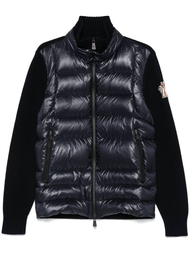 Moncler Grenoble padded zip-up cardigan - Blue von Moncler Grenoble