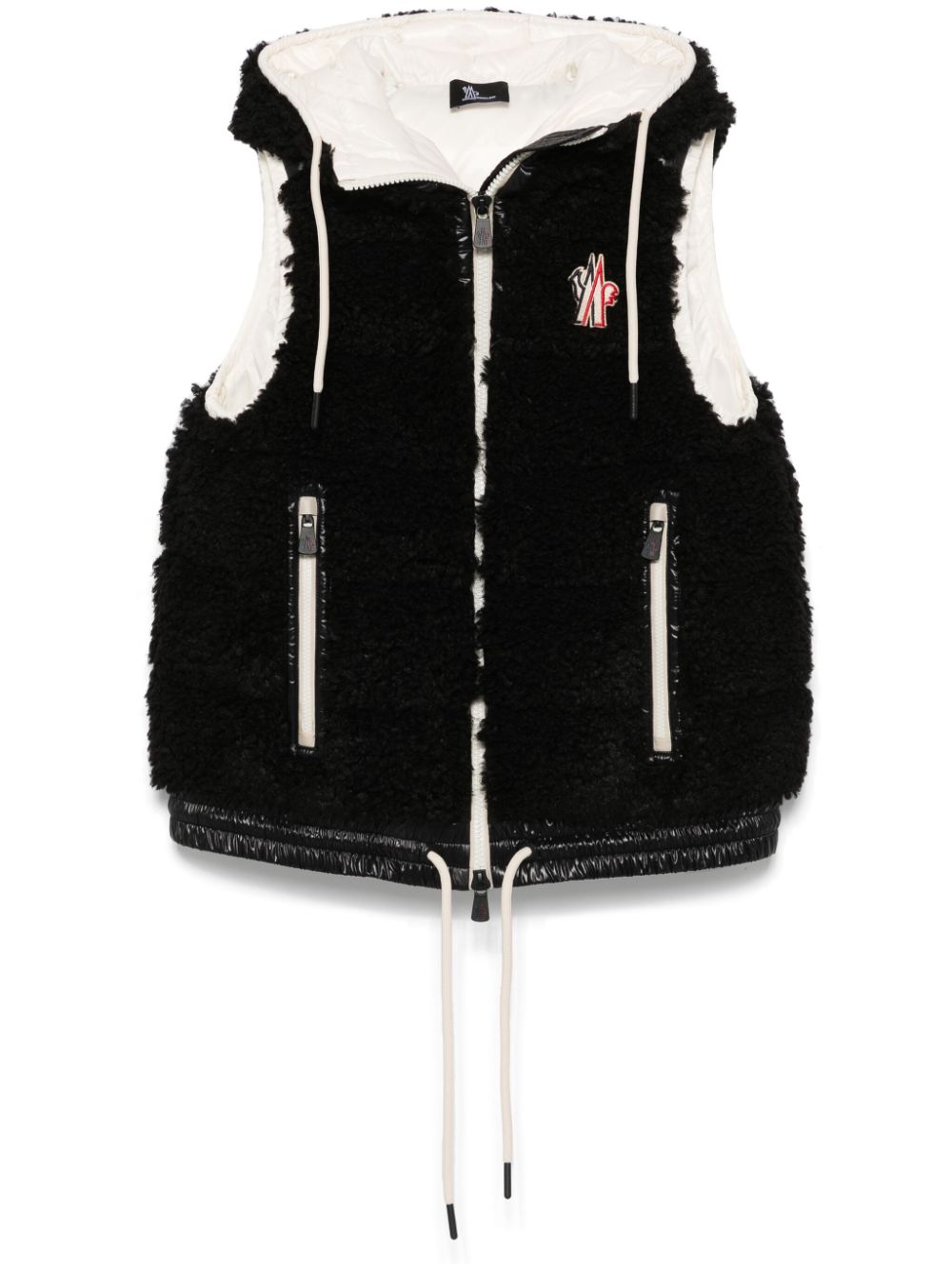 Moncler Grenoble padded zip-up gilet - Black von Moncler Grenoble