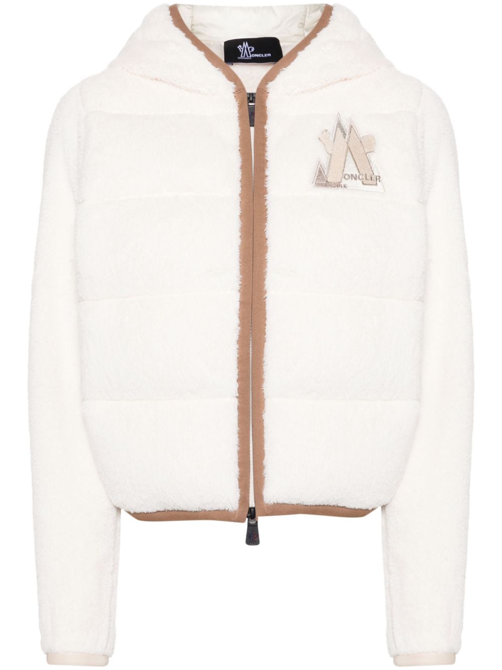 Moncler Grenoble padded zip-up hoodie - White von Moncler Grenoble