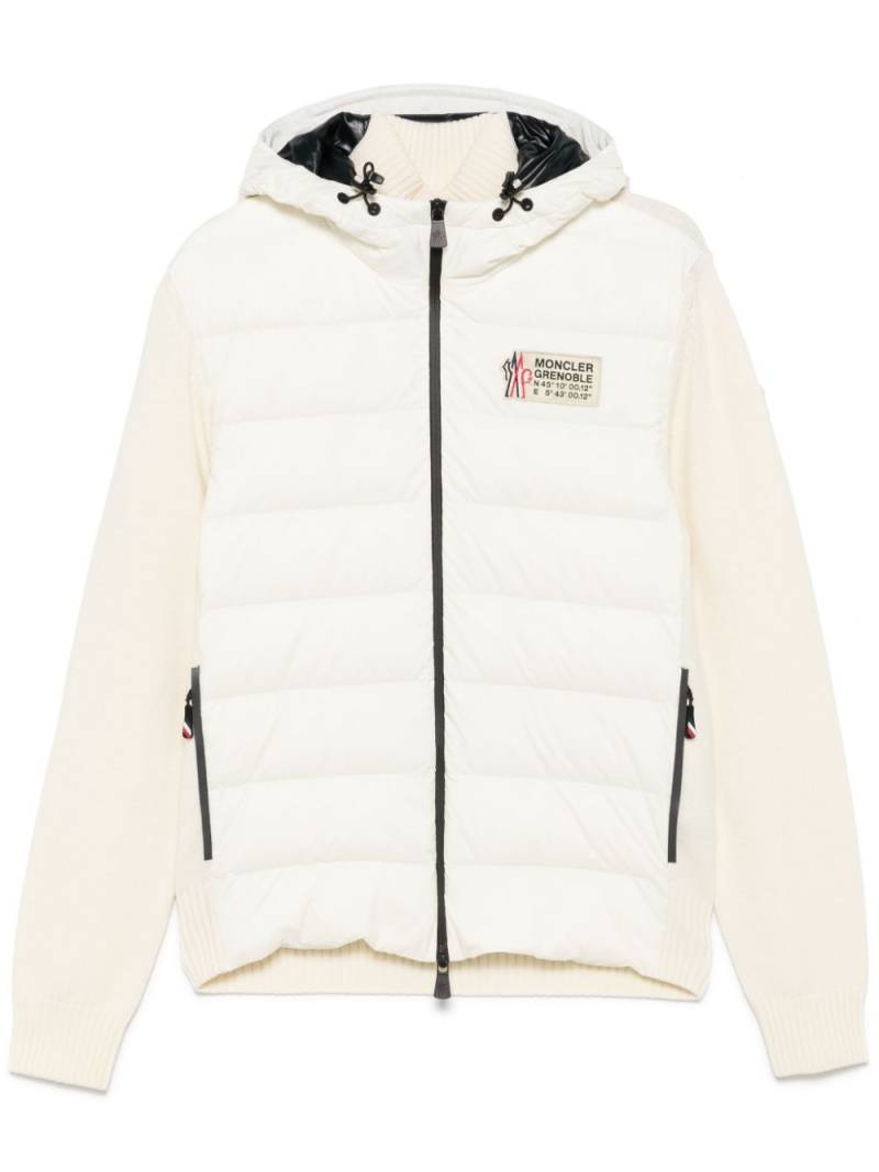 Moncler Grenoble padded zip-up jacket - White von Moncler Grenoble