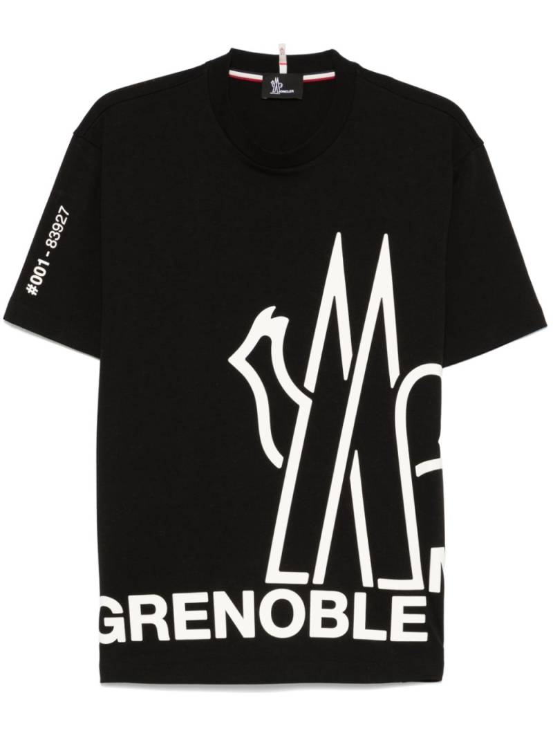 Moncler Grenoble raised-logo T-shirt - Black von Moncler Grenoble