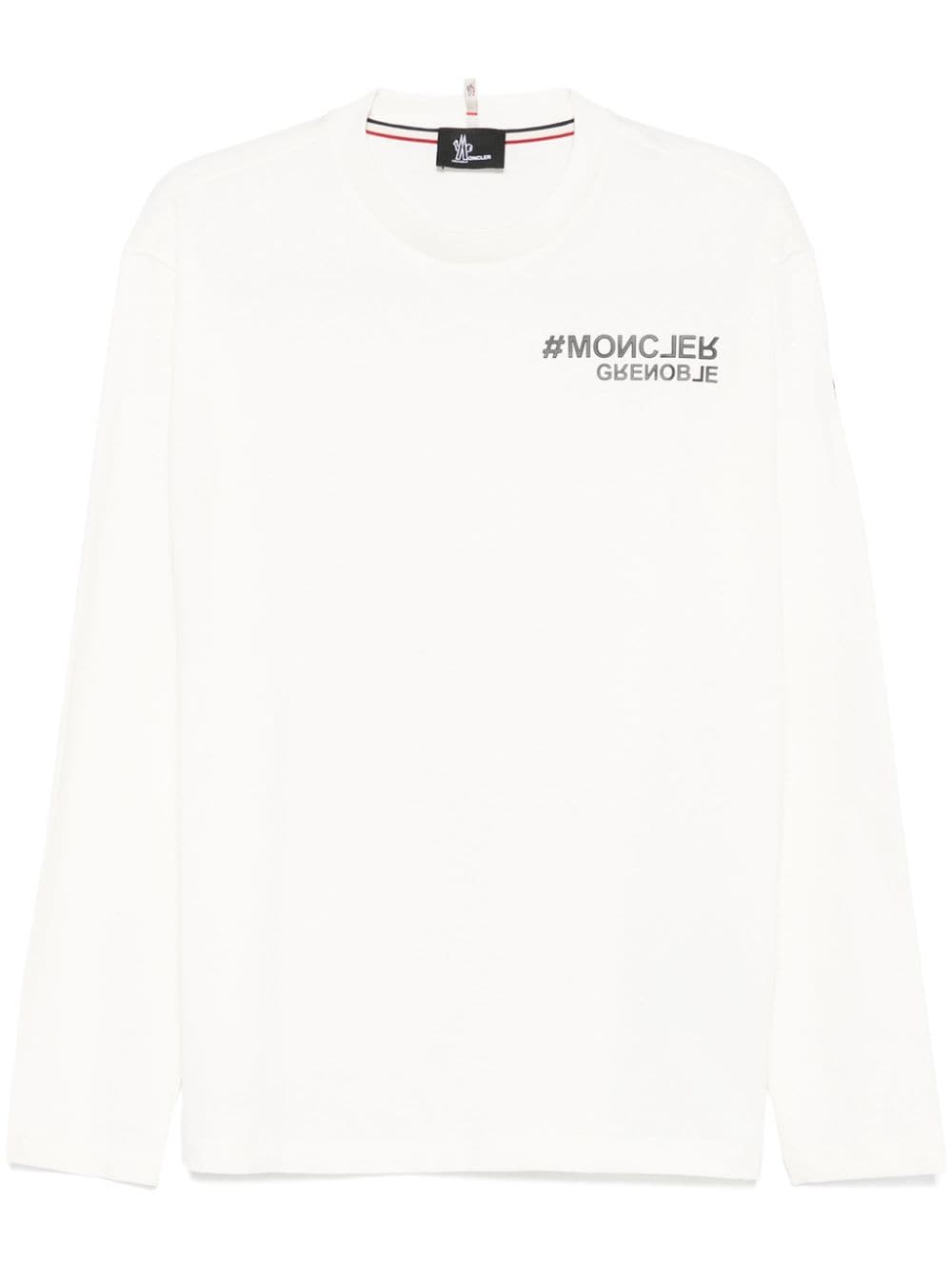 Moncler Grenoble rubberised-logo T-shirt - White von Moncler Grenoble