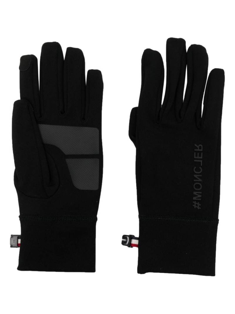 Moncler Grenoble scuba jersey gloves - Black von Moncler Grenoble